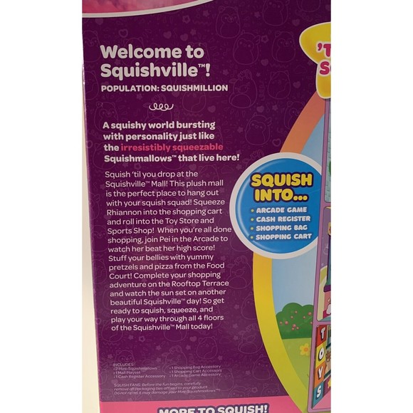 Squishville Mall Alessi Pink Fox Pandacorn Squishmallow Building Play Set NIB - Picture 6 of 9